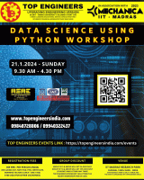 Data Science using Python Workshop 2024 Workshop Poster