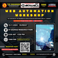 Web Automation Workshop 2024 Workshop Poster