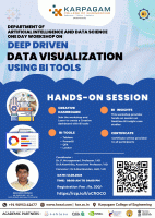 Deep Driven Data Visualization using BI Tools 2023 Workshop Poster