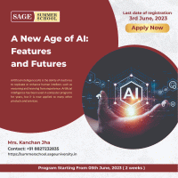 A New Age of AI: Features and Futures | SAGE Summer School 2023 Training Program Poster