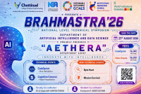 BRAHMASTRA'26 AETHERA Artificial Intelligence and Data Science Symposium Poster
