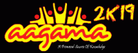 Aagama 2k19 Techno Cultural Fest Poster