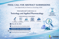 International Conference on Toxicology and Applied Pharmacology (Toxicology 2026) International Conference Poster