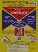 AMPERE 2K25 National Level Symposium and Project Competition Poster