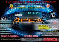 Apex 2k19 Civil Engineering Symposium Poster