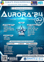 AURORA'24 National Level Technical Symposium Poster