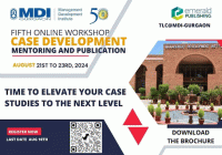 Mentoring and Publishing Workshop (Online) by MDI Gurgaon in Collaboration with Emerald Emerging Markets Case Studies 2024 Workshop Poster