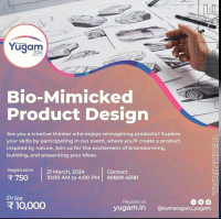 Bio-Mimicked product design 2024 Technical Event Poster