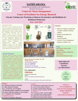 One-day Training cum Workshop on Biomass Fermentation and Distillation for Bioethanol Production 2025