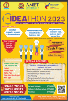 AMET IDEATHON 2023 Entrepreneurship Summit Poster