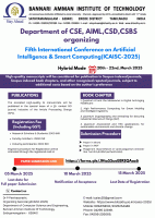 Fifth international Conference on artificial intelligence & Smart Computing (ICAISC-2025) International Conference Poster