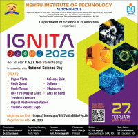 National Science Day 2026 Technical Symposium Poster