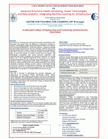 Advanced Structural Health Monitoring, Sensor Technologies, and Data Analytics: Integrating Machine Learning for Infrastructure 2026 Faculty Development Program Poster