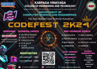 Codefest 2K24 National Level Technical Symposium Poster