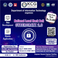 Cybercratz 2.0 Hackathon Poster