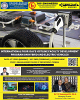 International Four Days offline Faculty Development Program on Hybrid and Electric Vehicles 2023 Faculty Development Program Poster