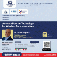 Antenna Booster Technology for Wireless Communications 2024 Webinar Poster
