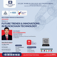 Future Trends & innovations in Blockchain Technology 2024 Webinar Poster