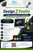 Design 2 Reality 2026 Technical Event Poster