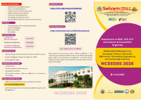 National Conference on Emerging Trends in Electrical, Electronics, Biomedical Engineering and Sustainable Sciences - NCEEEBS 2026 National Conference Poster
