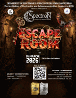 Spectron 2026 - Escape Room National Level Technical Symposium Poster