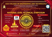 Valiant'24 National Level Technical Symposium Poster