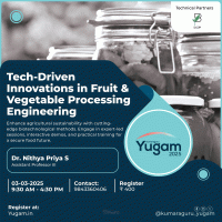 Tech-Driven Innovations in Fruit and Vegetable Processing Engineering: A Hands-On Workshop 2025 Workshop Poster