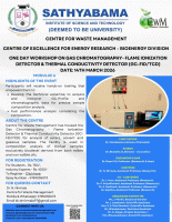 One Day Workshop on Gas Chromatography- Flame Ionization Detector & thermal Conductivity Detector (gc-fid/tcd) 2026 Workshop Poster