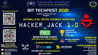 HACKER JACK 1.0 Virtual Technical Hackathon Poster