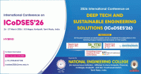 International Conference on Deep Tech and Sustainable Engineering Solutions (ICoDSES-2026)