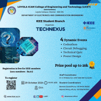 TECHNEXUS 2024 Technical Fest Poster