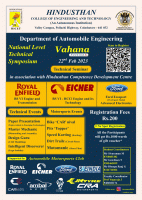 Vahana 2023 Automobile Engineering Symposium Poster