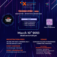 TECHNO SYNC 2023 Technical Symposium Poster
