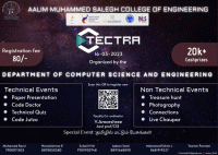Tectra 2k23 National Level Technical Symposium Poster