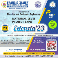 EXTENZIA'23 National Level Project Expo Poster