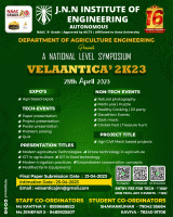 VELAANTICA 2K23 Symposium Cum Expo Poster
