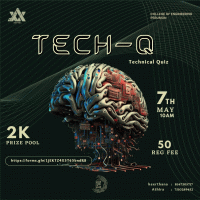 Advyka'23 Tech Quiz Technical Event Poster