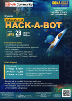 HACK-A-BOT (UiPath) 2023 Hackathon Poster