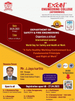 International Seminar on A Safe and Healthy Working Environment is a Fundamental Principle and Right at Work  2023 International Seminar Poster