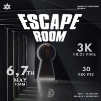 Advyka'23 Escape room Technical Event Poster
