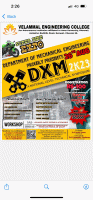 DXM 2k23 Mechanical Engineering Symposium Poster