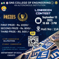 LinkedIn contest 2023 Technical Event Poster
