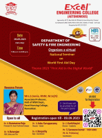 National Seminar on "First Aid in the Digital World" 2023 National Seminar Poster