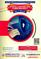 One day National Level Workshop on "Ethical Hacking and Cyber Security" 2023 Workshop Poster