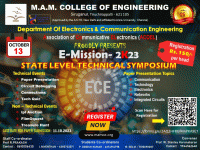 E-Mission 2k23 State Level Technical Symposium Poster