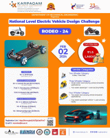 National Level Electric Vehicle Design Challenge 2023 Design Challenge Poster
