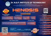 HENOSIS 2024 Techno Cultural Fest Poster