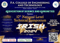 Irish 2k24 National Level Technical Symposium Poster