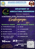KRISHIGAYAN 2K24 Technical Symposium Poster
