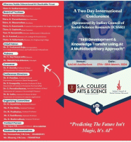 Two Day International Conference on Skill development  and knowledge transfer using AI 2024 International Conference Poster